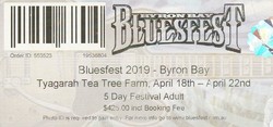 Ticket Stub, Elephant Sessions / Brotherhood Of The Blues / Amuru Tribe on Apr 18, 2019 [060-small]