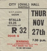 Ticket Stub, Saxon / Limelight on Nov 27, 1980 [085-small]