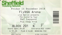 Ticket Stub, Def Leppard / Cheap Trick on Dec 14, 2018 [158-small]