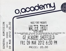 My Ticket Stub, Walter Trout Band / Mitch Laddie on Jan 9, 2012 [165-small]