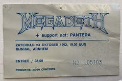 Megadeth / Pantera on Oct 24, 1992 [459-small]