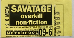 SAVATAGE / Overkill / Non-fiction on Jun 9, 1993 [492-small]