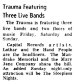 Lothar And The Hand People / Mandrake Memorial / Mary Jane Company on Mar 29, 1968 [985-small]