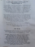3 pages in total, what to expect: the music, the festival, weather, personal preparedness, other helpful hints, medical concerns, access for the physically challenged
, Woodstock 94 on Aug 12, 1994 [903-small]
