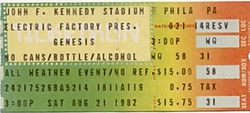 Genesis / Elvis Costello & the Attractions / Blondie / A Flock of Seagulls / ROBERT HAZARD &THE HEROES on Aug 21, 1982 [349-small]