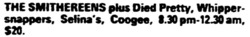 The Smithereens / Died Pretty / The Whipper Snappers on Feb 1, 1992 [543-small]