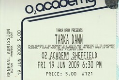 TICKET STUB, Tarka Dawn / Pistola Kicks on Jun 19, 2009 [591-small]