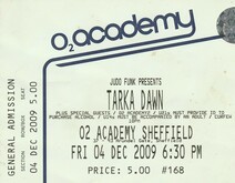 Ticket Stub, Tarka Dawn on Dec 4, 2009 [592-small]
