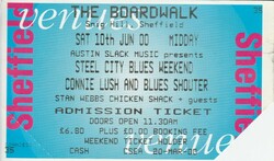 Ticket Stub saturday Afternoon, Steel City Blues Weekend on Jun 10, 2000 [669-small]