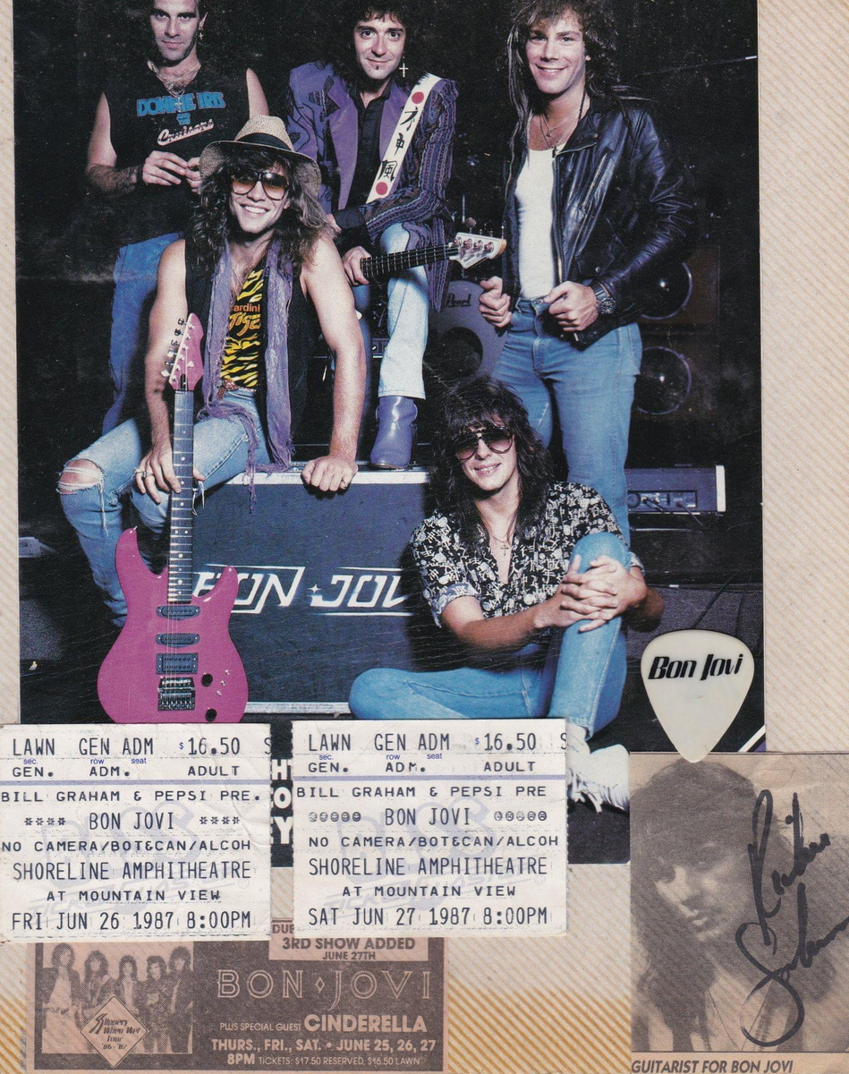 Jun 27, 1987: Bon Jovi / Cinderella at Shoreline Ampitheatre Jun 27, 1987: Bon Jovi / Cinderella at Shoreline Ampitheatre