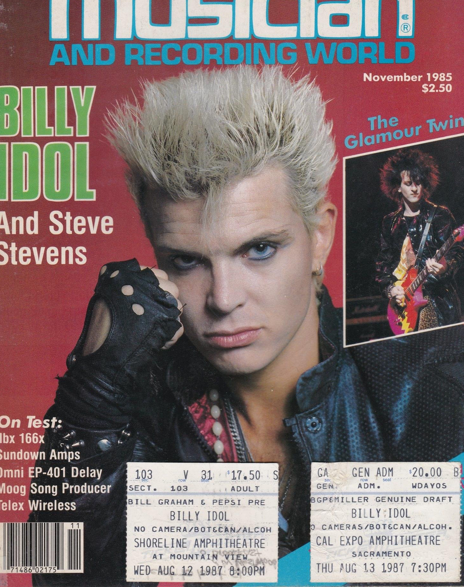 Aug 13, 1987: Billy Idol at Cal Expo Amphitheatre Sacramento ...