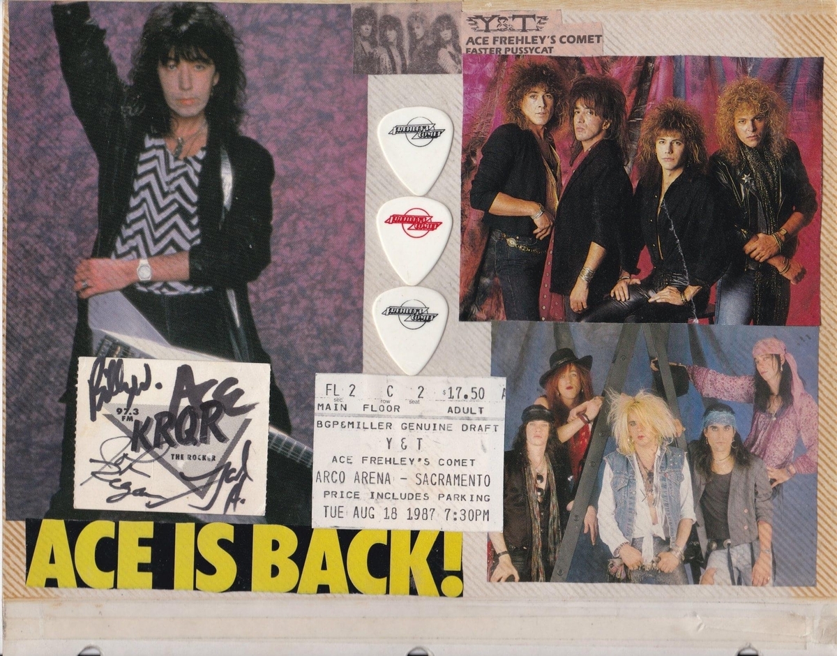 Aug 18 1987 y and t ace frehley faster pussycat at arco arena