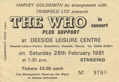 Ticket Stub, The WHO / QTips on Feb 28, 1981 [006-small]
