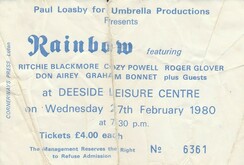 My ticket Stub, Rainbow / Saxon on Feb 27, 1980 [009-small]
