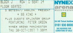 Ticket Stub, BB King / Peter Green on Oct 30, 1997 [069-small]