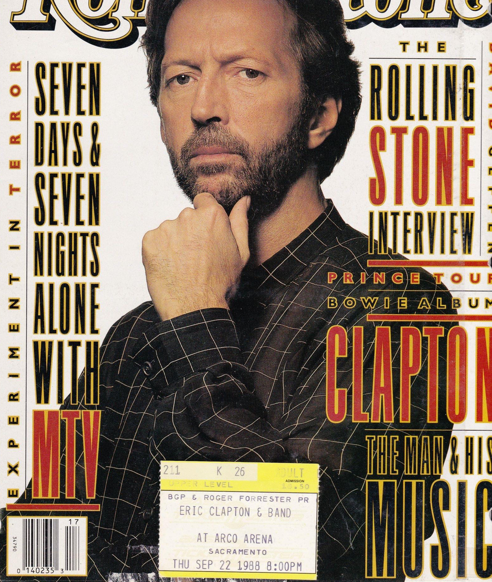 Sep 22, 1988 Eric Clapton at Arco Arena Sacramento, California, United