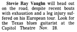 Stevie Ray Vaughan on Nov 28, 1986 [470-small]