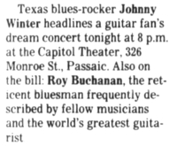 Johnny Winter / Roy Buchanan / The Outlaws on Nov 14, 1986 [473-small]