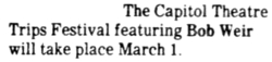 Kingfish / Sounds Of San Francisco / Bob Weir on Mar 1, 1986 [499-small]