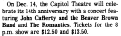 John Cafferty & The Beaver Brown Band / The Romantics on Dec 14, 1985 [547-small]