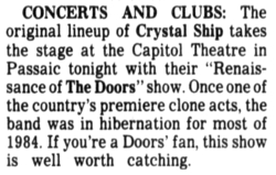 Crystal Ship on Mar 16, 1985 [610-small]
