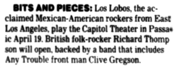 Los Lobos / Richard Thompson / The Del Fuegos on Apr 19, 1985 [620-small]