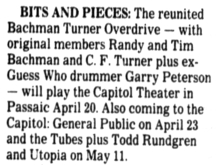 The Tubes / Todd Rundgren / Utopia on May 11, 1985 [623-small]