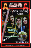 tags: Arts Fishing Club, Virginia Man, Appleton, Wisconsin, United States, Gig Poster, Appleton Beer Factory - Arts Fishing Club / Virginia Man on Mar 19, 2022 [912-small]