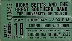 Dicky Bett's & The Great Southern Band on May 18, 1978 [082-small]