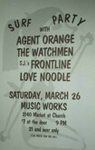 Agent Orange / Frontline / The Watchmen on Mar 26, 1988 [267-small]