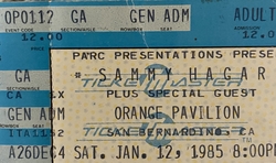 Sammy Hagar on Jan 12, 1985 [448-small]