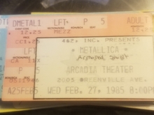 Metal Up Your Ass/Ride The lightning on Feb 27, 1985 [465-small]