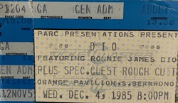 Dio / Rough Cutt on Dec 4, 1985 [470-small]