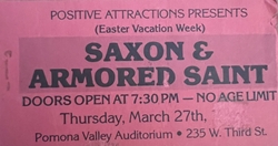 Saxon / Armored Saint on Mar 27, 1986 [472-small]