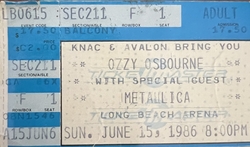 Ozzy Osbourne / Metallica on Jun 15, 1986 [478-small]