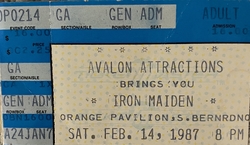 Iron Maiden / Vinnie Vincent Invasion on Feb 14, 1987 [502-small]