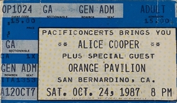 Alice Cooper / Faster Pussycat on Oct 24, 1987 [511-small]