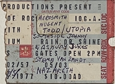 Ted Nugent / Aerosmith / Utopia / Nazareth / Southside Johnny & The Asbury Jukes / Steven Van Zandt on Jun 5, 1977 [521-small]