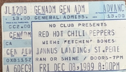 Red Hot Chili Peppers / Fetchin' Bones on Dec 8, 1989 [576-small]