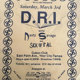 D.R.I / Nasty Savage / Sick Of It All on Mar 3, 1990 [578-small]