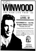 Steve Winwood / Level 42 on Nov 10, 1986 [858-small]