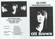 Oli Brown flyer front, Chantel McGregor / Lyndon Anderson / Oli Brown Band / Route 66 on Mar 22, 2008 [942-small]
