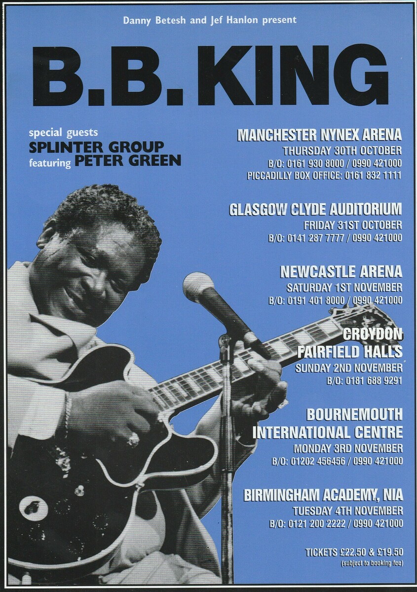 BB King Concert & Tour History Concert Archives