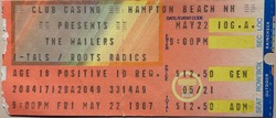 The Wailers / I-Tals / Roots Radics on May 22, 1987 [168-small]