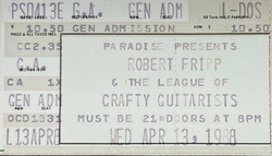 Robert Fripp and the League of Crafty Guitarists on Apr 13, 1988 [453-small]