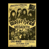 Motörhead / The Cro-Mags on Oct 12, 1986 [911-small]