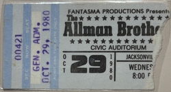 Allman Brothers Band / Dixie Desperados on Oct 29, 1980 [984-small]