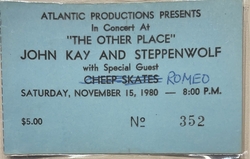 John Kaye and Steppenwolf  / Romeo on Nov 15, 1980 [992-small]