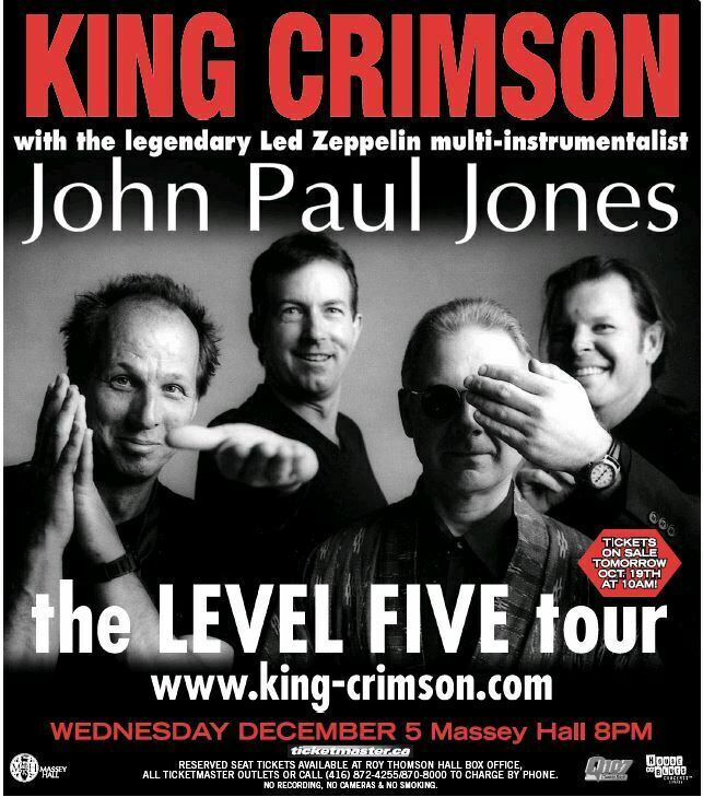 king crimson tour 2001