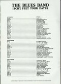 TOUR DATE PROGRAMME PAGE, The Blues Band on Oct 26, 1981 [761-small]
